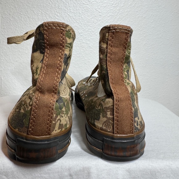 Converse All Star Rare Gas Mask Camo Camouflage High Top Tan Sneakers Men’s 5 - Picture 9 of 16